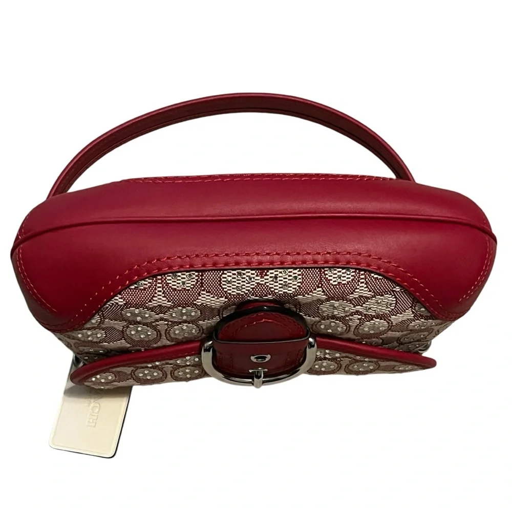 Coach Ruby Red Soho Flap Bag - Picture 4 of 11